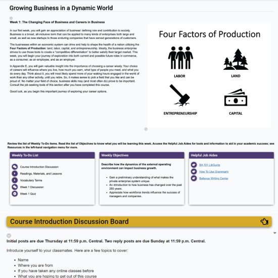 Framework - Main Layout Example
